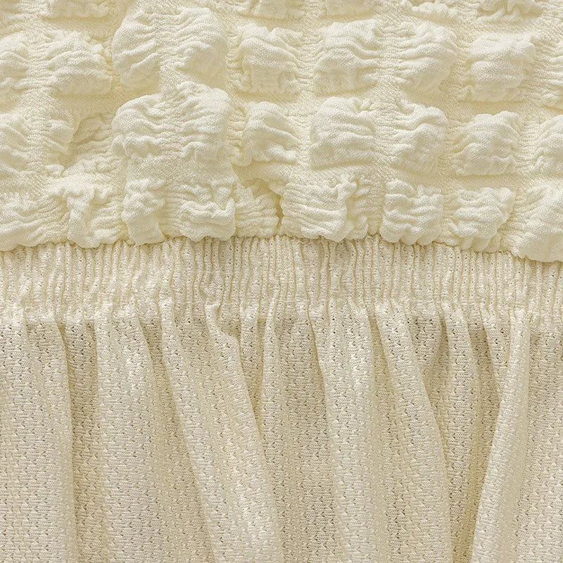 High Quality Seersucker Chair Cover For Dining Room Banquet Chair Slipcover Stretch Chair Skirt Elastic Wedding Chair Decoration