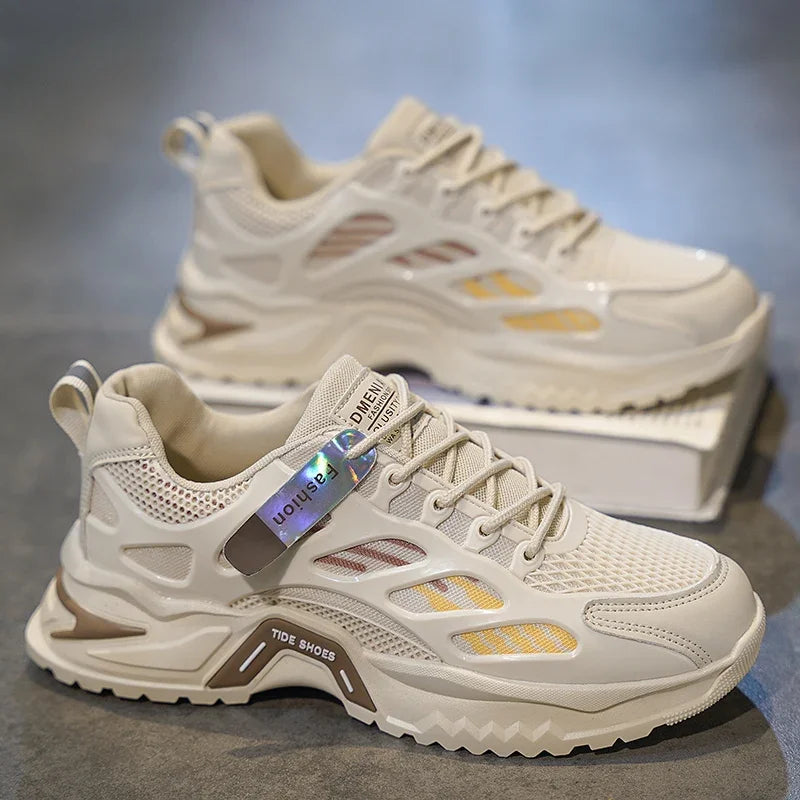 Men's Shoes Summer Low-top Leisure Comfortable Breathable Light Outdoor Jogging Walking Tennis Shoes Tenis Masculino