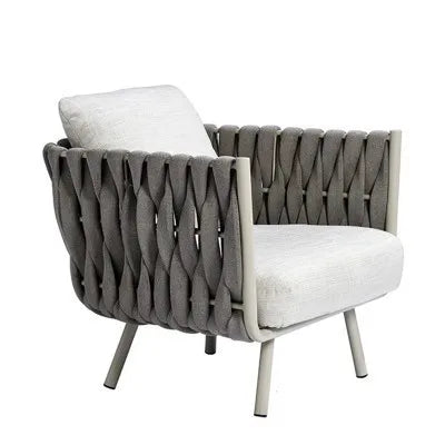 Lving Room Modern Sofa Set Furniture All Weather Outdoor Lazy Fabric Sofa Rattan Garden Sofas for Patio