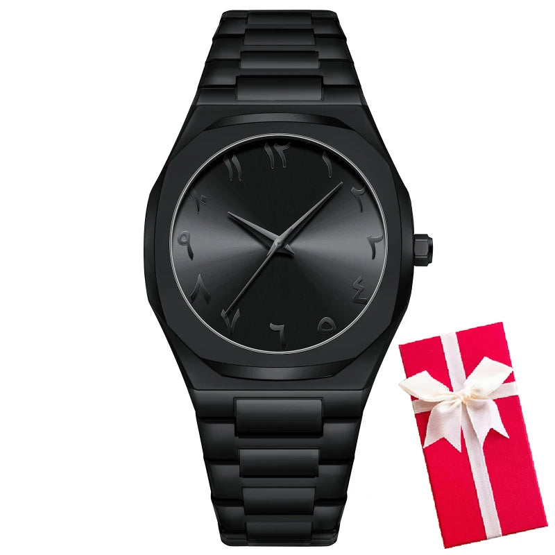 Men Wrist Watches For Male Clock 2025 Top Brand Luxury Stainless Steel Band Black Fashion Men Quartz Watches Dropshipping