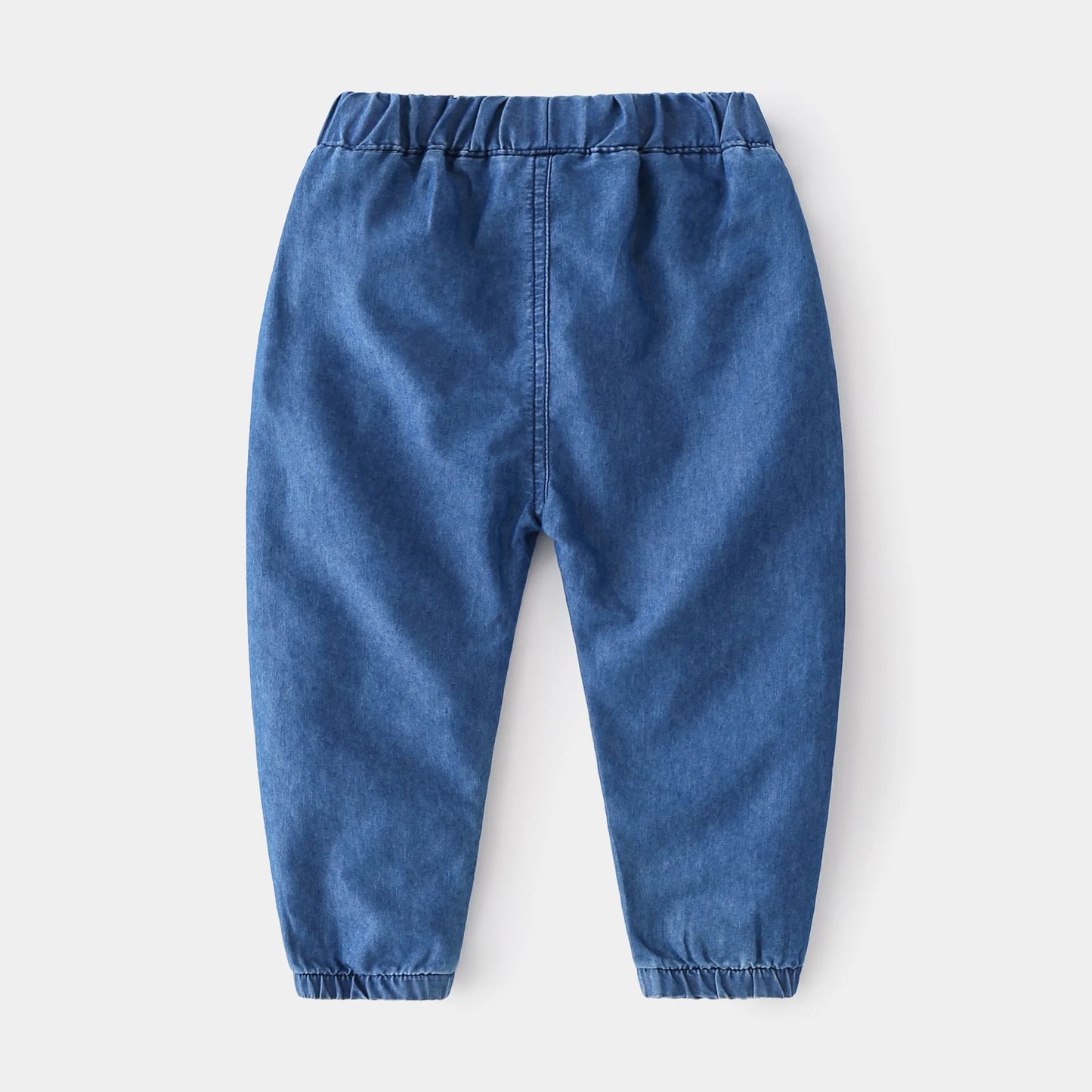 1 - 6 Y Baby Boys Cotton Jeans, Elastic Waist Denim Pants with Pockets, Comfortable & Stylish for Kids Boys