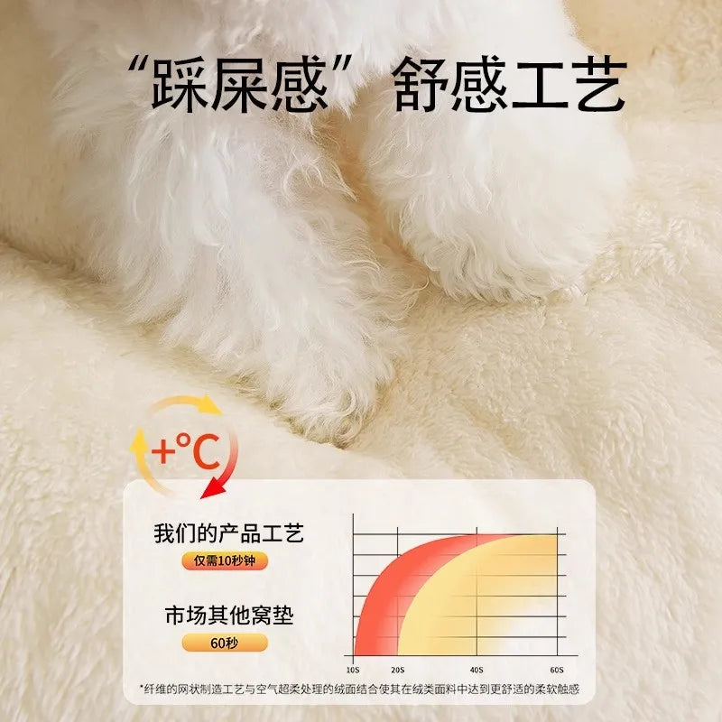 Teddy Small and Medium-sized Dog Pet Sleeping Pads Cat Bed Four Seasons Universal  Deep Sleep Bed Pet Tent Cave Nest Cat House