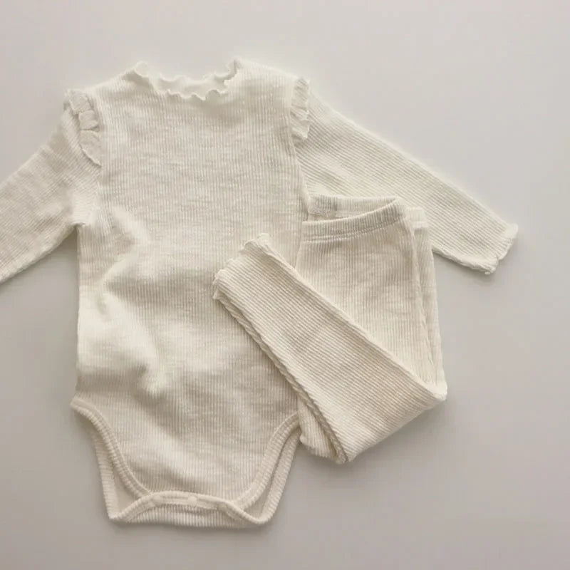 Baby Girl Clothing Sets Spring Newborn Girl Clothes Bodysuit + Pants Kids Clothes Baby Girl Outfit Infant Clothing For 0-2Y