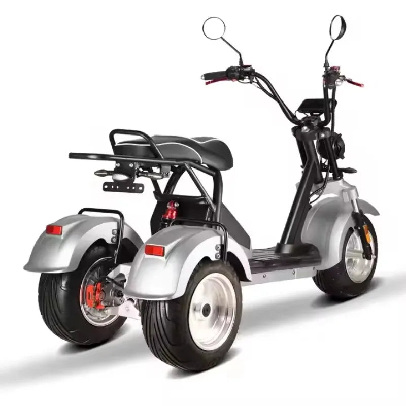 Clark is hot selling Unisex 3-Wheel Electric Tricycle Citycoco EEC Approved Electric Dirt Bike Scooter and Motorcycle 2000w Powe