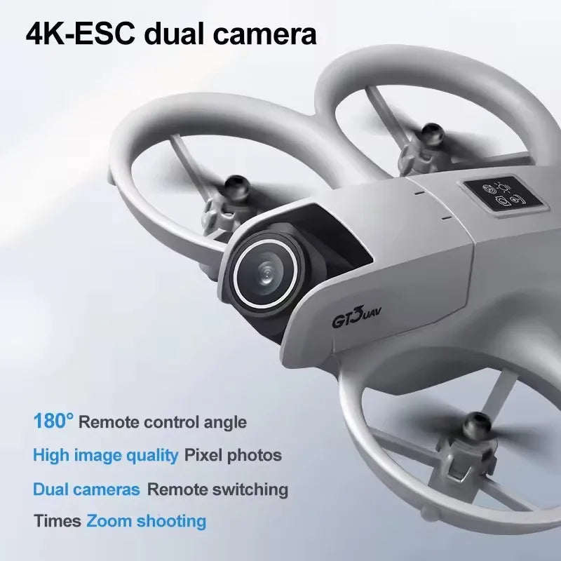 Drones GT3 MINI Professional HD 180° Dual Cameras For xiaomi Brushless Motors Obstacle Avoidance FPV Foldable Quadcopter Toys