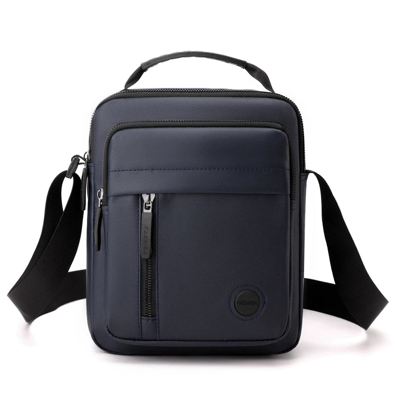 Men's Crossbody Bag - Multi-Compartment Business Shoulder Bag with Adjustable Strap, Compact Design for Travel & Everyday Use
