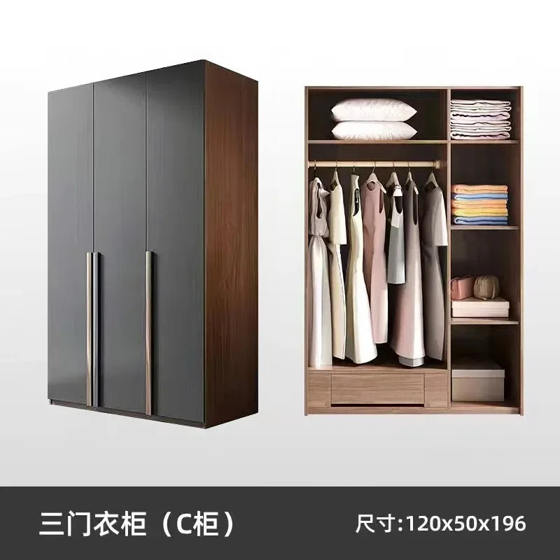 Chest Drawers Armored Living Room Cabinets Double Wardrobe Closet Simple Small Bedroom Storage Organizer Assembly For Clothes