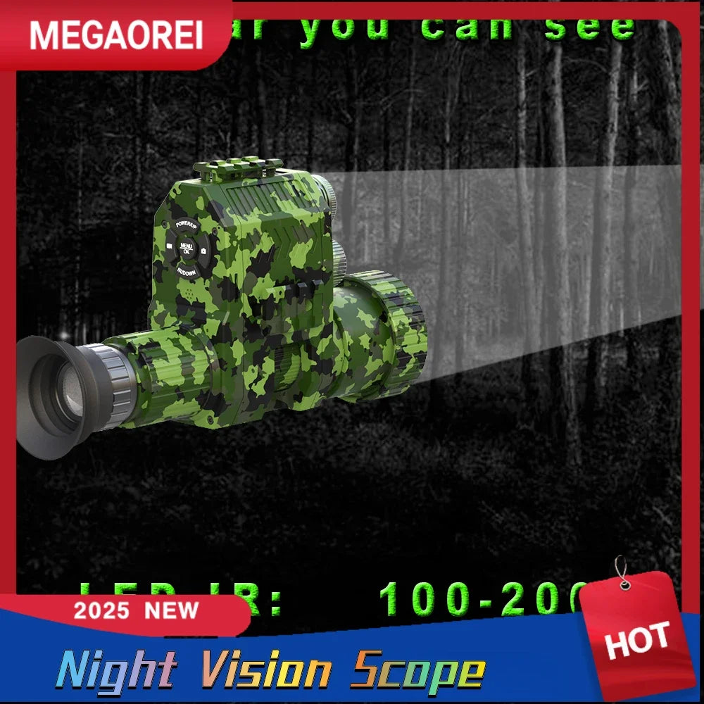 Megaorei NK007 2025 New 1080P Night Hunting Scope Binoculars Hunting Camera Scope For Fishing And Hunting