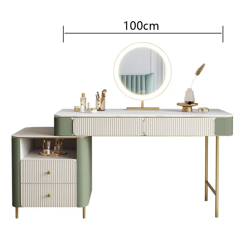 Modern Design Dressing Table Set Makeup Table with Drawers Dresser Table for Living Room
