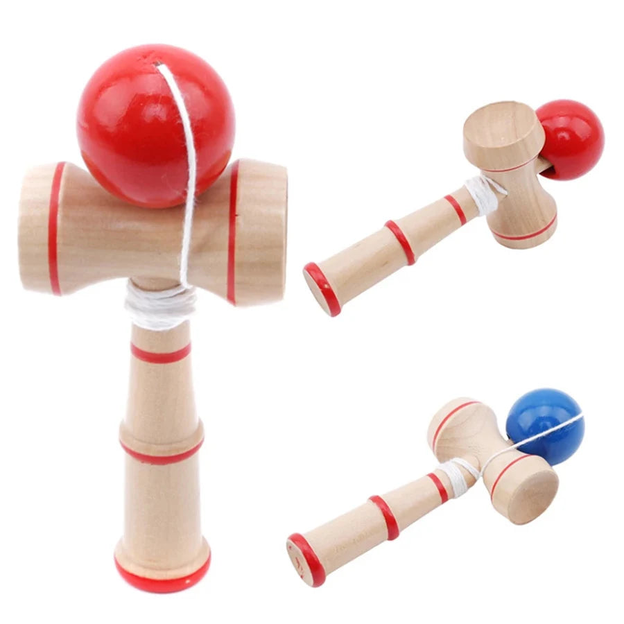 2 Colors Available Wooden Kendama Japanese Traditional Ball Games Classic Hand Flexibility Training Ball Sports Indoor ball Game