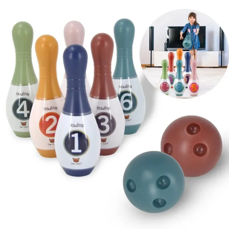 Children's Bowling Stall Toy Indoor Sports Ball Set Outdoor Boy Girl Toy Parent-Child Interactive Games Birthday Gift