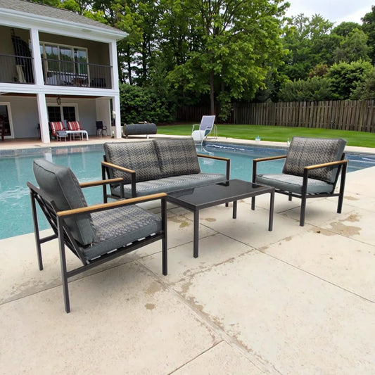Sofa set Aluminum leisure sofa furniture Outdoor aluminum sofa set