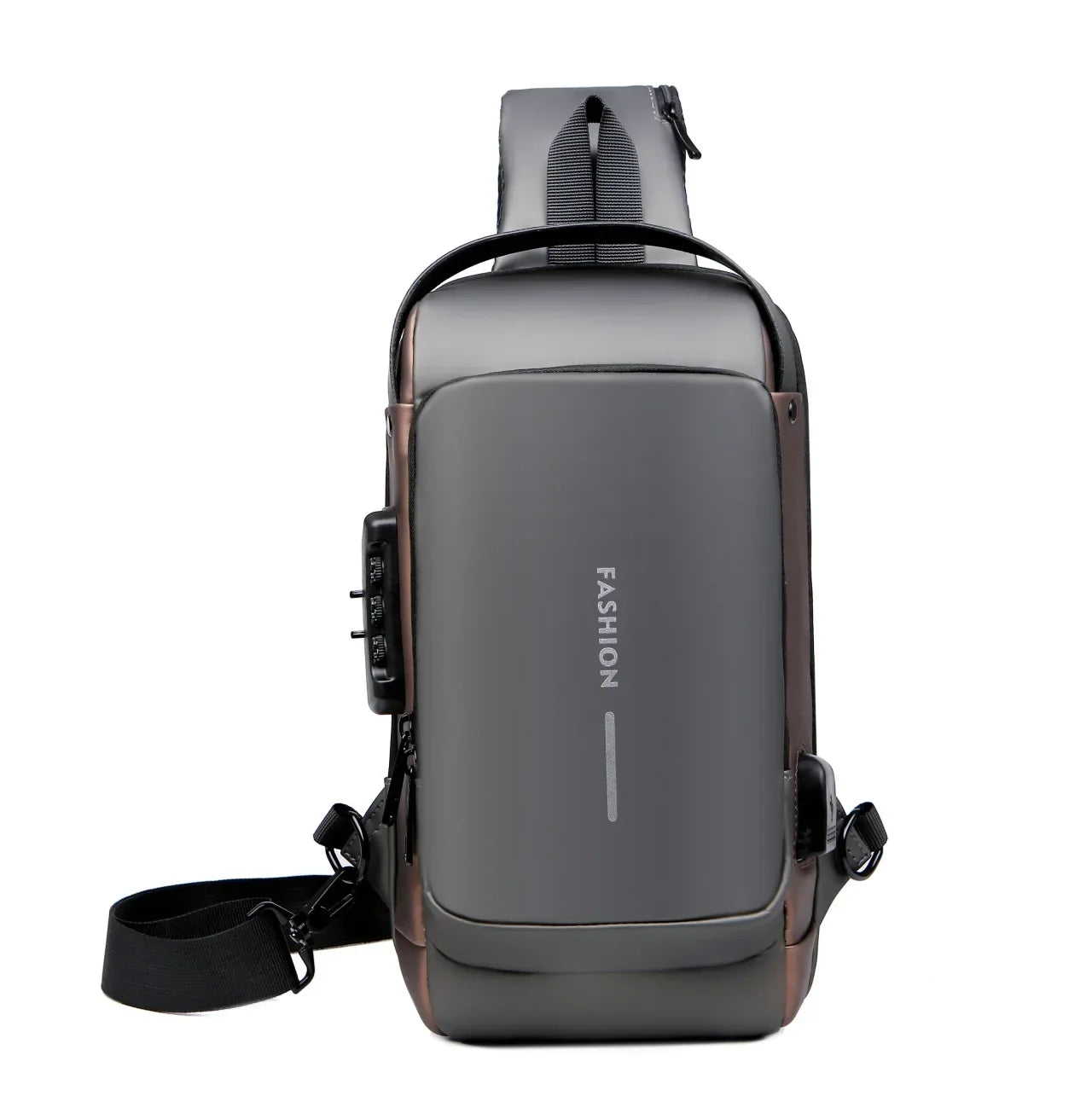 Men's breast bag Casual outdoor running travel fanny pack One shoulder Crossbody sports backpack