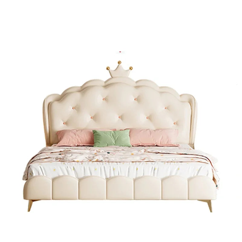 Modern Double Bed Luxury Design Castle Sleeping Cute Bed Nordic European Simple Space Saving Loft Sun Wood Cama Salon Furniture