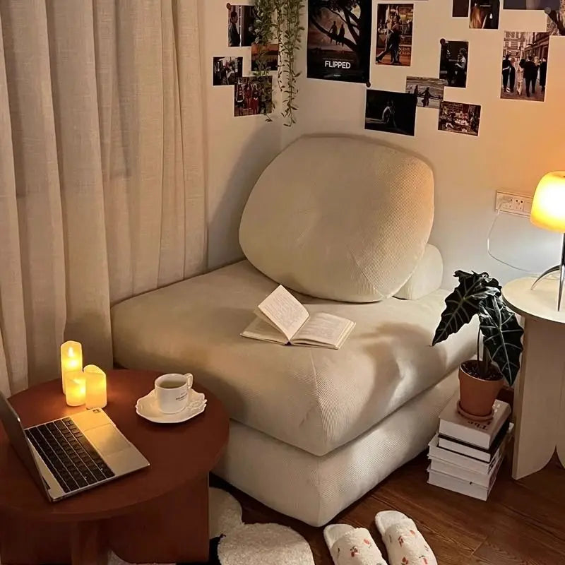 Living Room Single Sofa Multifunctional Nordic Foldable Bedroom Balcony Convertible Sofa Tatami Soft Comfortable Home Furniture