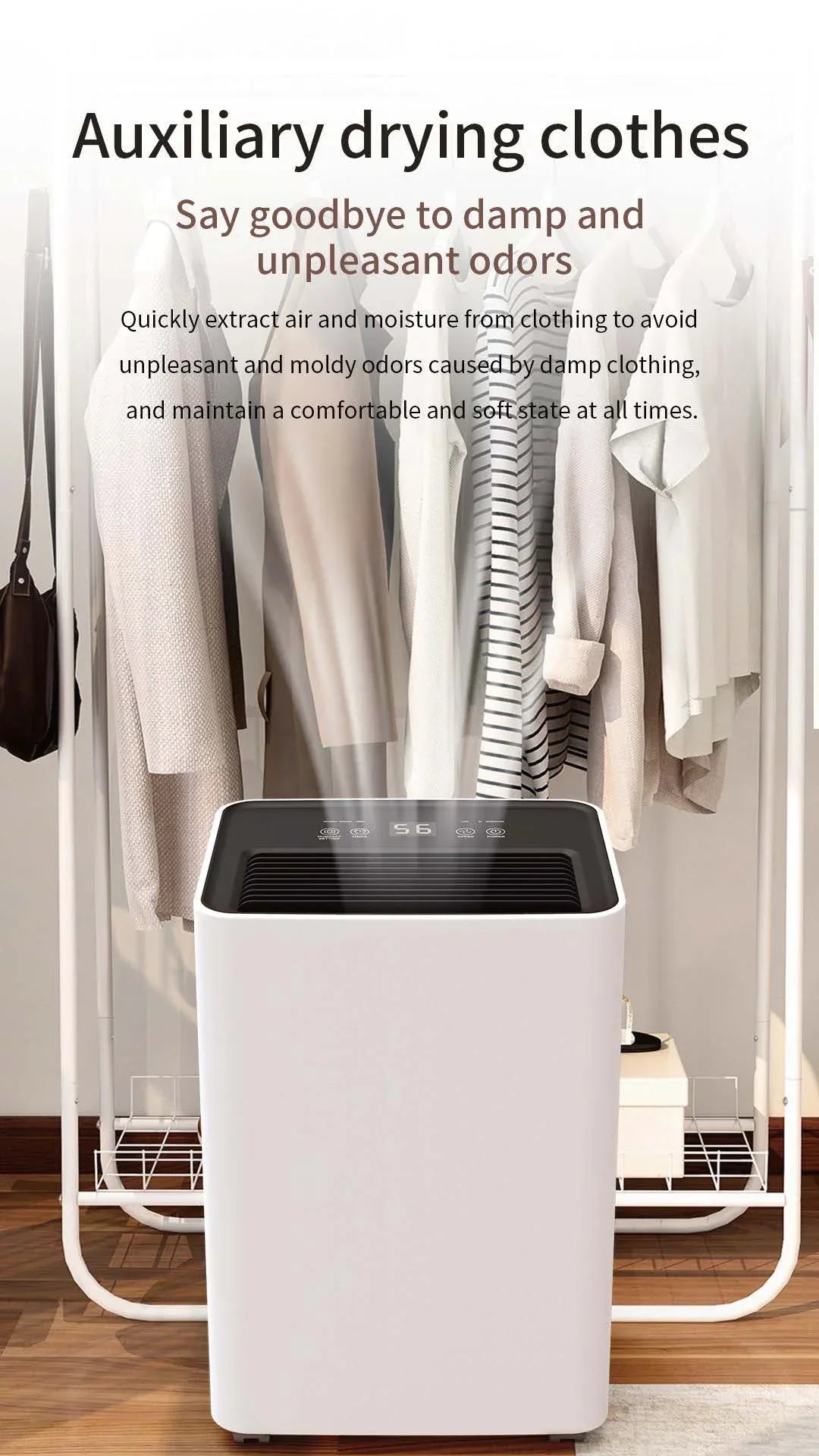 Electronic Air Dryer Desumidificador 10L Smart Household Dehumidifier Home Air Purifier Dehumidifier With Air Purifier Home