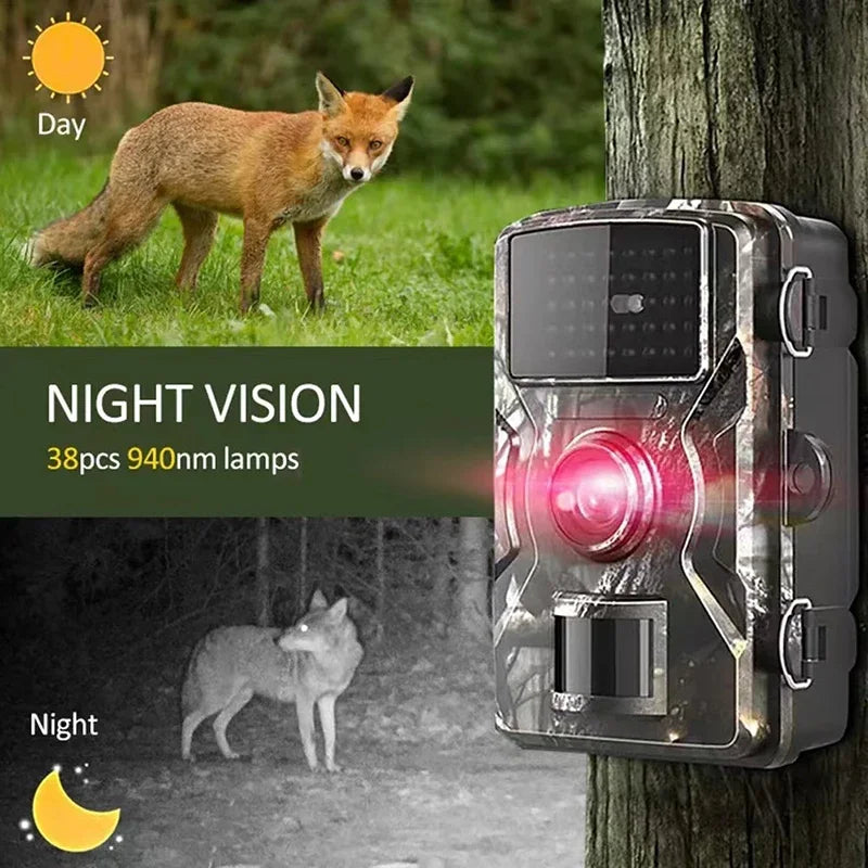 Hunting Trail Camera 16MP 1080P 940nm Infrared Night Vision Motion Activated Trigger Security For Car Theft Prevention Camera