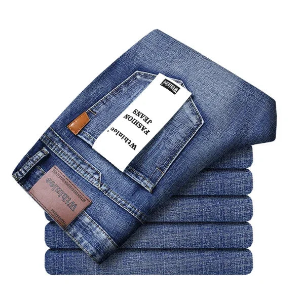 WTHINLEE Fashion Men's Clothing Jeans Straight Stretch Classic Casual Business Denim Trousers Male Brand Size 28-40