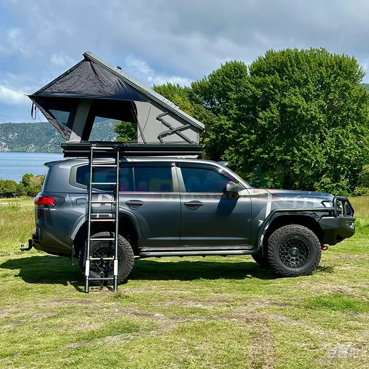 Rooftop Tent Outdoor 1-3Person Aluminum Hard Shell Roof Tent Custom Camping 4x4 Off-road Vehicle Car Hard Shell Pop-up Roof Tent