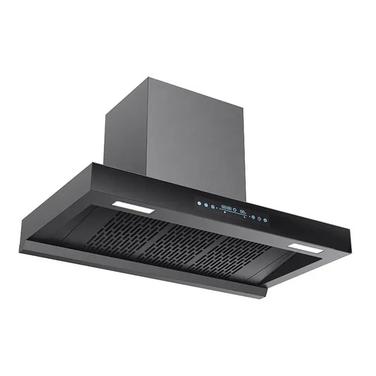 600/700/800/900mm Stainless Steel Chimney Motor Kitchen Extractor Hood Island Range Hood Electric Exhaust Function Household Use
