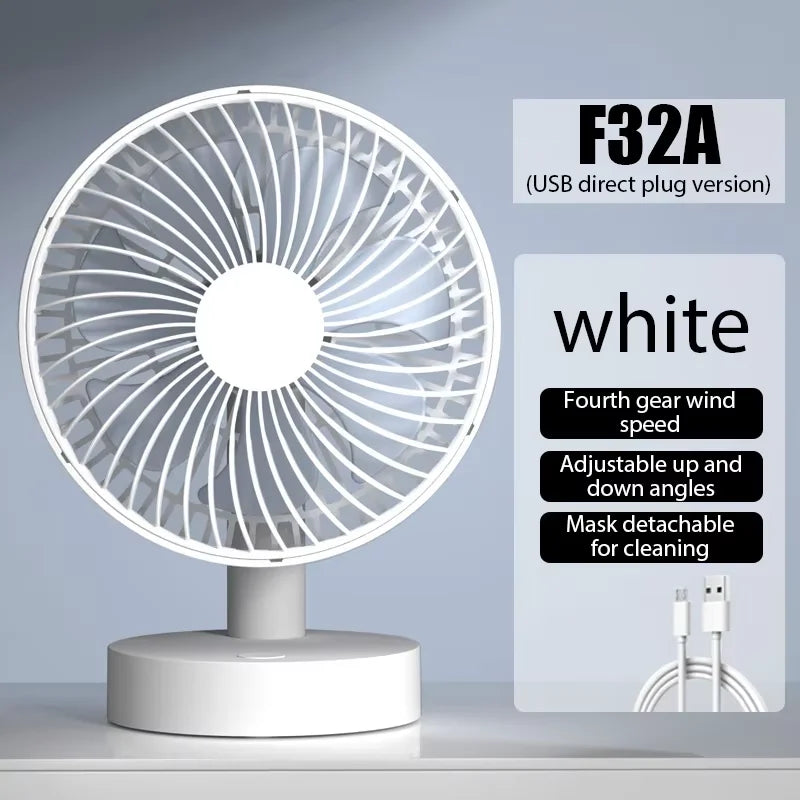 Desktop fan convection cycle USB plug-in fan small electric fan for office desk small electric fan can be adjusted up and down