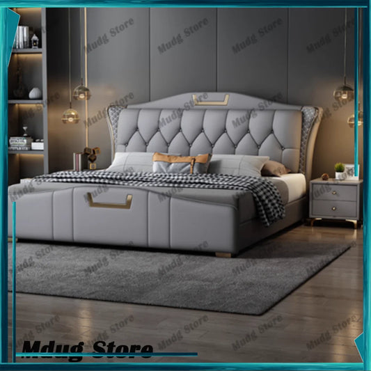Nightstands Twin Bed Nordic Multifonction Luxury Lounge Beds Frame Sleeping Muebles Para Dormitorio Home Furniture Decoraction