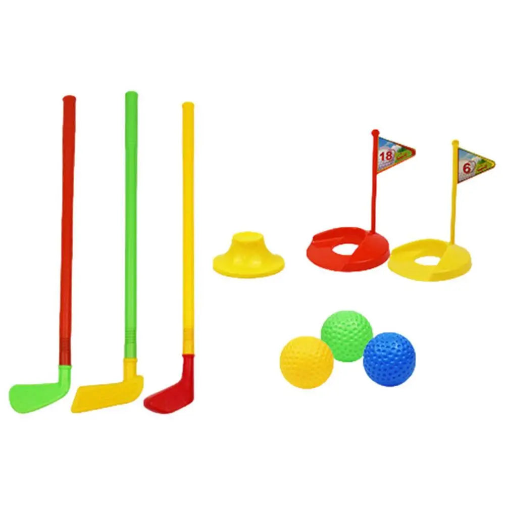 Portable Outdoor Golf Toys For Lawn Indoor Exercise Game With Training Golf Balls And Clubs Equipment Golf Toys Set