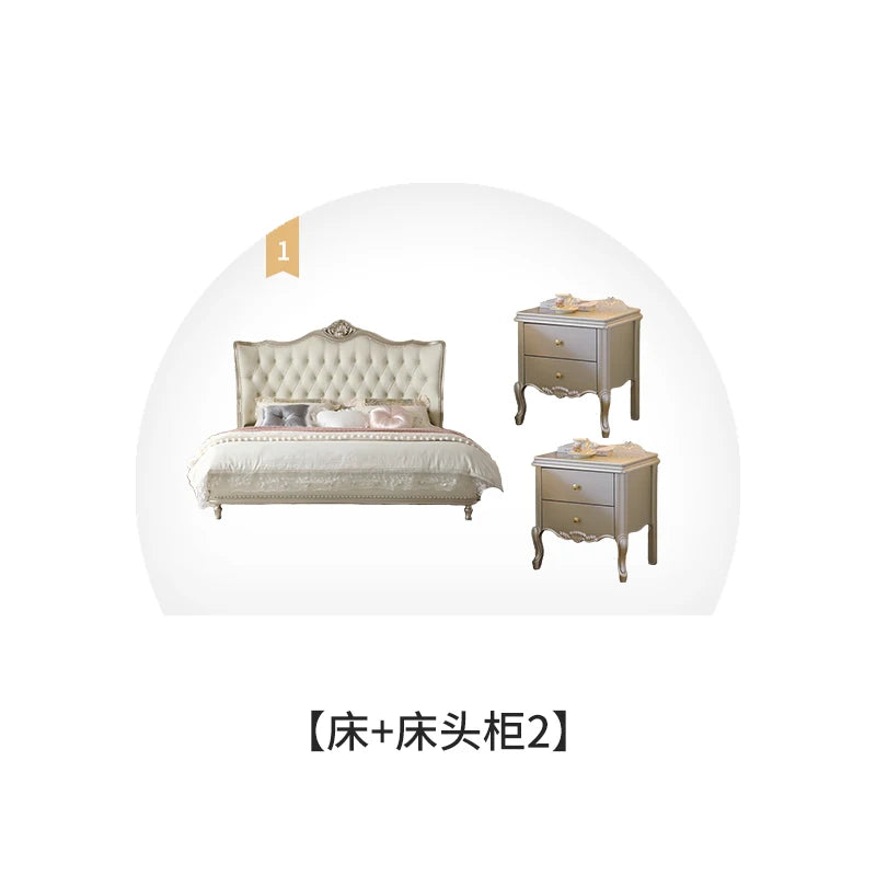 Double Modern Beds Wooden Floor Space Saving Comfortable Beds Soft Design Large Camarotes Para Dormitorio House Accessories