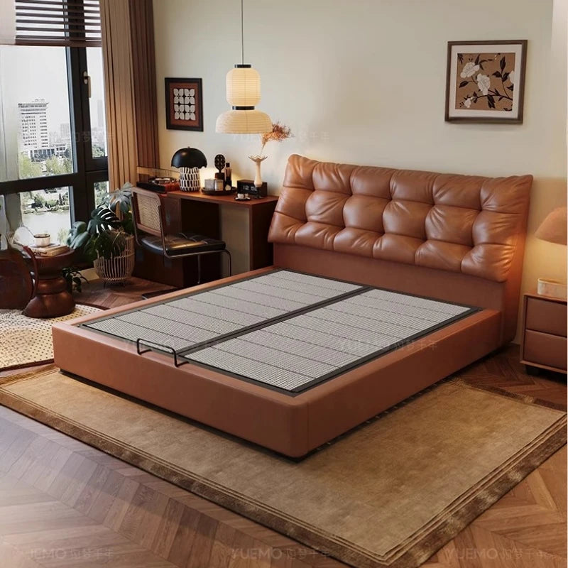 European Simple Bed Beauty Design Nordic Floor Luxury Beauty Castle Modern Bed Bedroom Children Letto Matrimoniale Furniture