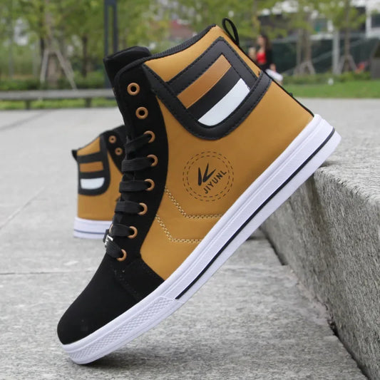 Men's Sneakers High-top Casual Shoes Lightweight Shoes for Men Fashion Hip Hop Walking Shoes Flat Plus Size Men Vulcanized Shoe