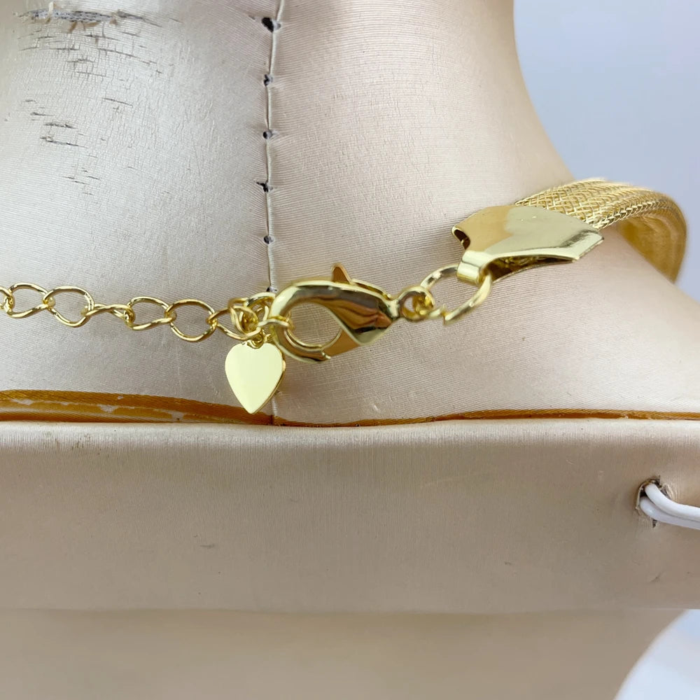 Woman Necklace Jewelry Set Fashion Necklace Earring Ring Bracelet Trend Clothing Jewelry FHK20644