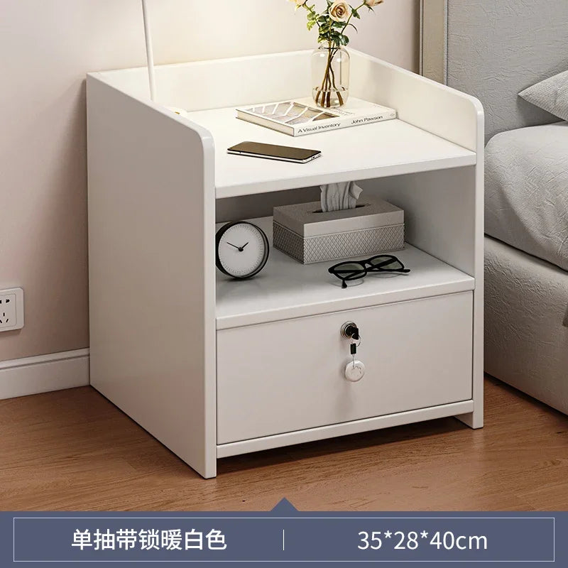 Cabinet Bedroom End Storage Bedside Table Locker Storage Comfotable Home Small Modern Mesitas De Noche Dormitorio Household