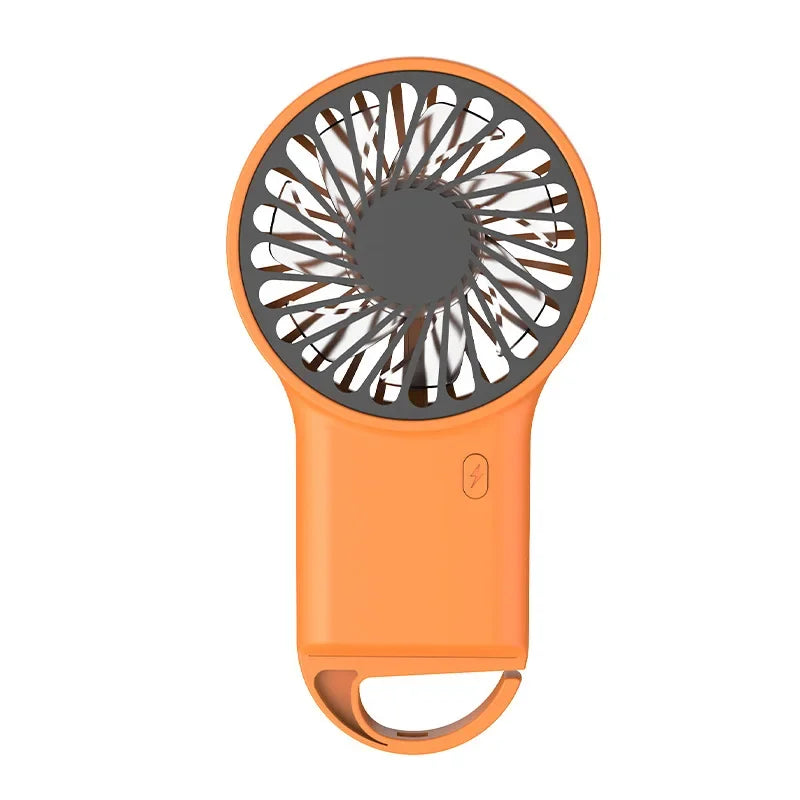 Cooling Electric Fan 3 Wind Speed Portable Pocket Fan For Travel Indoor Outdoor Usb Desktop Rechargeable Handheld Fan with Hook