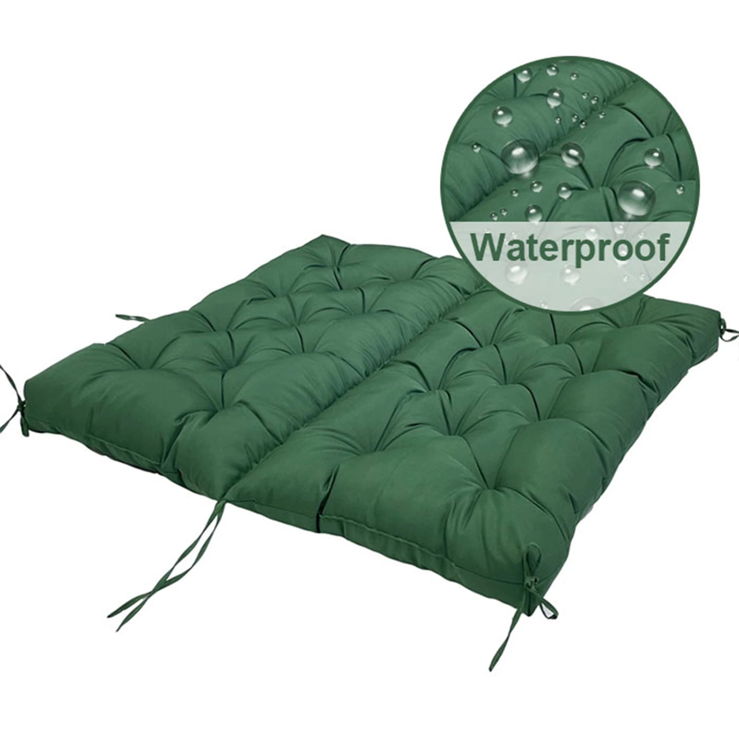 Outdoor Bench Cushions Garden Swing Seat Cushions with Backrest 2/3 Seater Replacement Cushion for Outdoor Swing Sofa Pad Settee