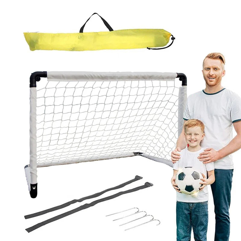 Portable Folding Youth Soccer Goal Installation-free Kid Football Goal Net Outdoors Indoors Sports Football Training Equipment