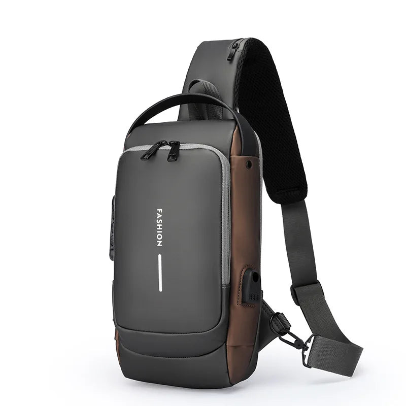 Men's Chest Bag for Cycling & Outdoor Sports - Also Great As A Running and Travel Waist/Shoulder Bag