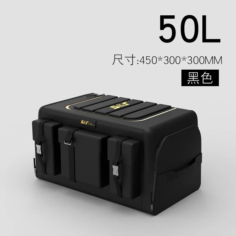 30L-70L Car Luggage Storage Box Large Capacity Multi Functional Tool Storage Bag Oxford Foldable Emergency Storage Box