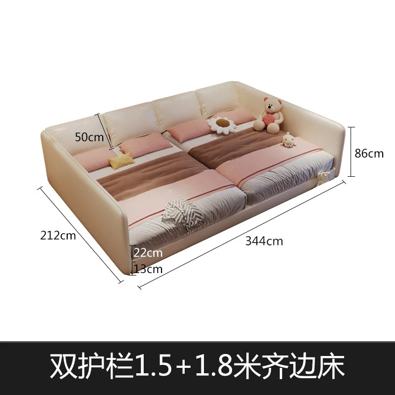 King Size Europian Bed Modern Minimalist Luxury Kids Children Bed Sleeping 180x200 Cama De Lujo Para Dormitorio Home Furniture
