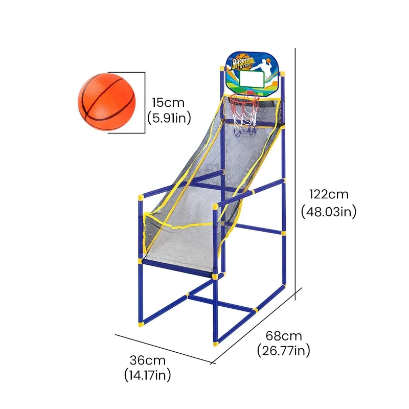 Indoor Basketball Shooting Machine Room Basketball Hoop Kids Arcade Basketball Game Set Sports Playset Basketball Training Toy