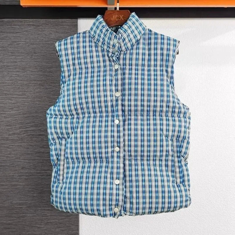 Women's Padded Cotton Vests Quilted Half Short Youthful Winter Clothing Lady Giletes Lightweight Cold Pretty Cheap Classic Warm