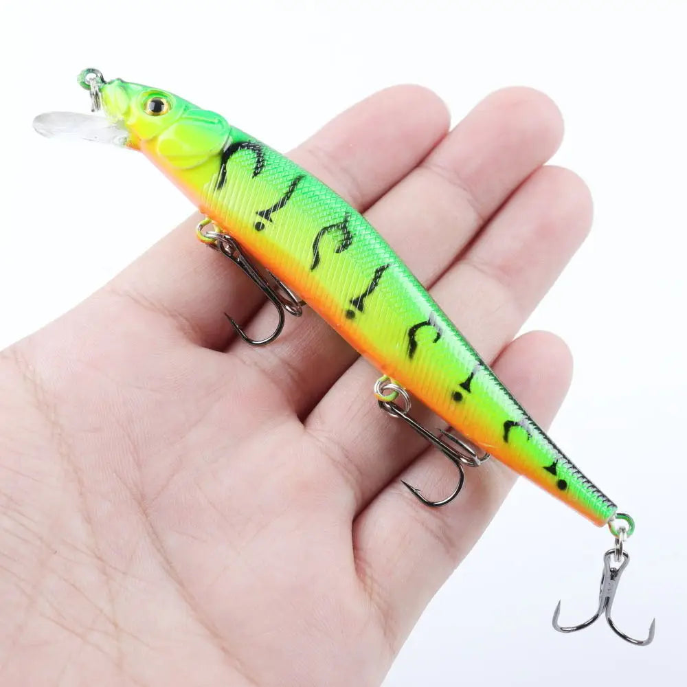 Fishing Lure 11.5cm/14g Artificial Bionic Swing Hard Bait Tackle 3D Eyes Hook Wobbler Carp Fishing Pesca for Bass Pike 5/10Pcs