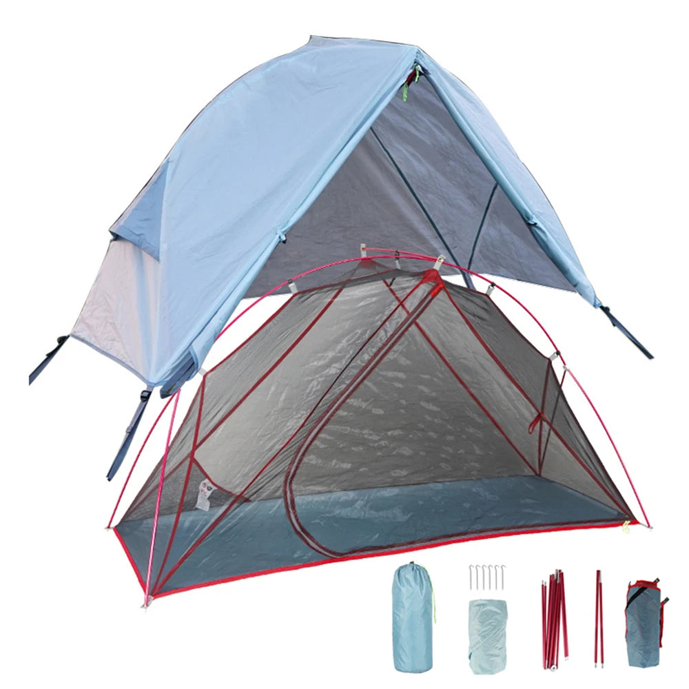 1 Person Camping Tent for Cot Lightweight  Resistant Tent for Outdoor Camping Backpacking Traveling Camping Tent