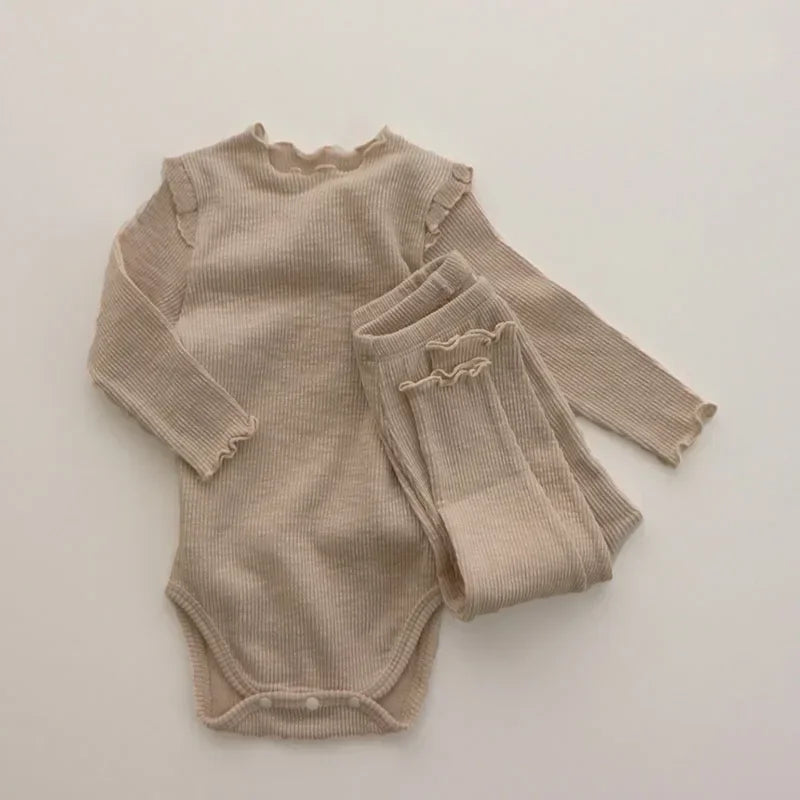Baby Girl Clothing Sets Spring Newborn Girl Clothes Bodysuit + Pants Kids Clothes Baby Girl Outfit Infant Clothing For 0-2Y