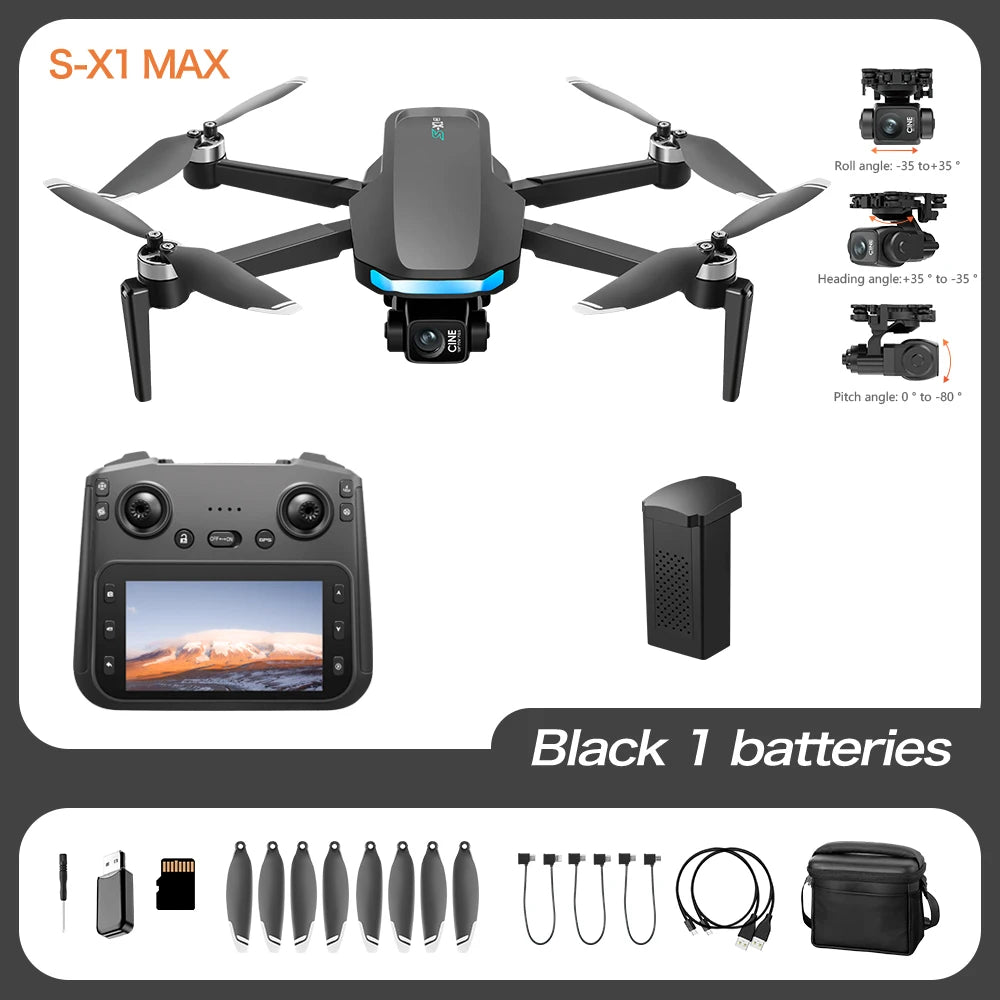 Professional Drone High-Definition Aerial Photography Aircraft Gps Positioning Drone Quadcopter Remote Control Aircraft Toy Gift