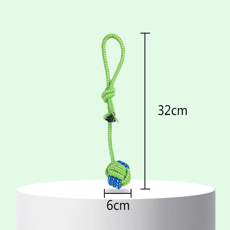 Pet Interactive Cotton Rope Mini Dog Toys Teeth Grinding Cleaning Chewing Puppy Toys Dog Training Toys Pet Supplies