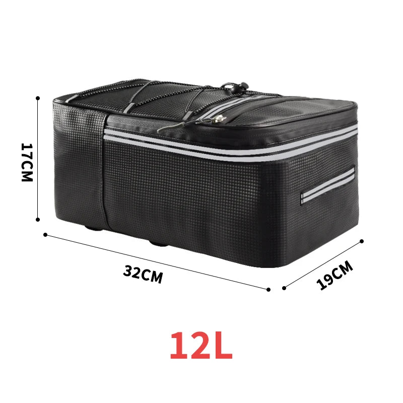 Riding Bike Rear Seat Bag Bicycle Luggage Carrier Rack Cycling Mountain MTB Bike Waterproof Travel Tail Bags Storage Accesories