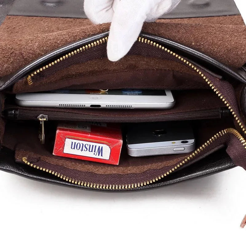 New Men's Shoulder Bag, Men's Bag, Casual Crossbody Bag, POLO Vertical Business Document Men's Bag Bags