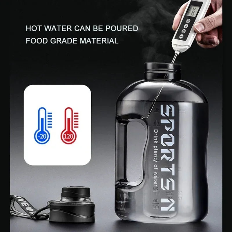 2.7L Fitness Water Bottle Gym Cycling Cup Portable Large Capacity Water Bottle For Fitness Camping Men Water Kettle