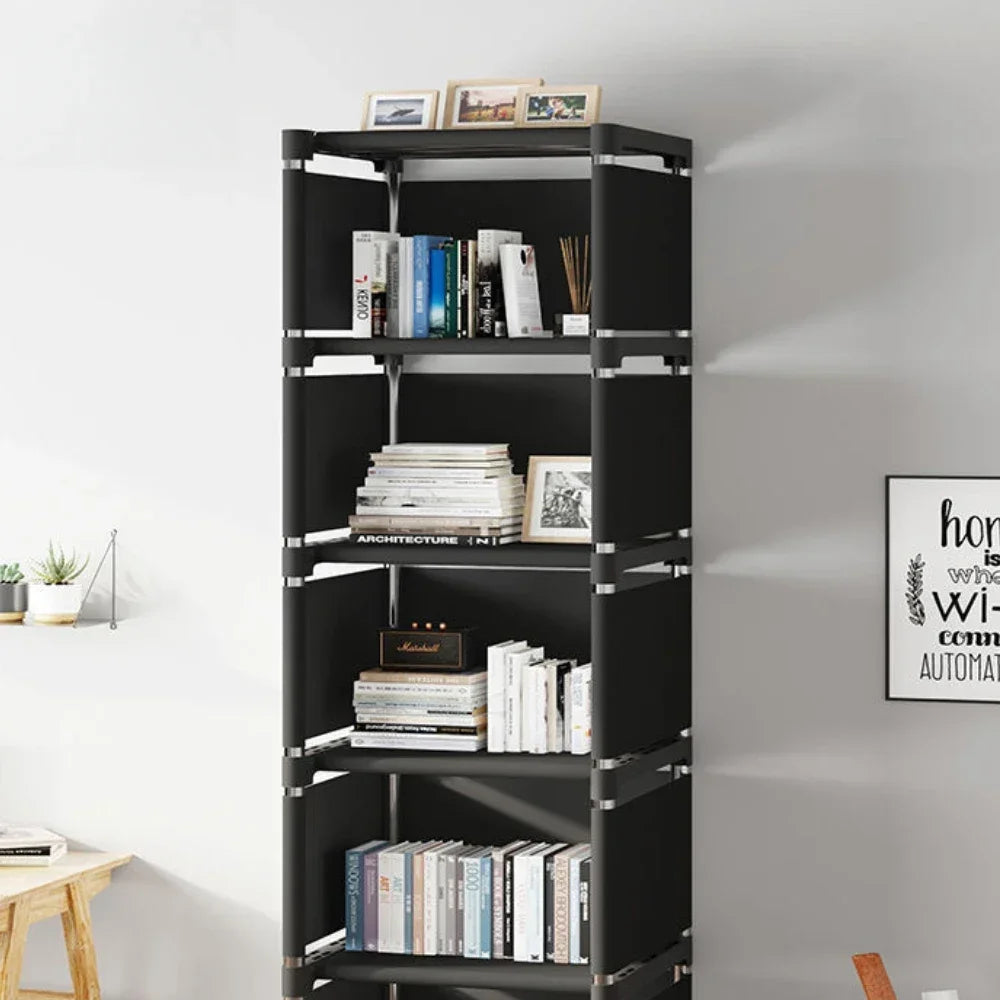 Simple Bookshelf Multi-Layer Book Closet Easy Assembly Bookcase Square Storage Shelf Living Room And Study Bedroom Storage Shelf