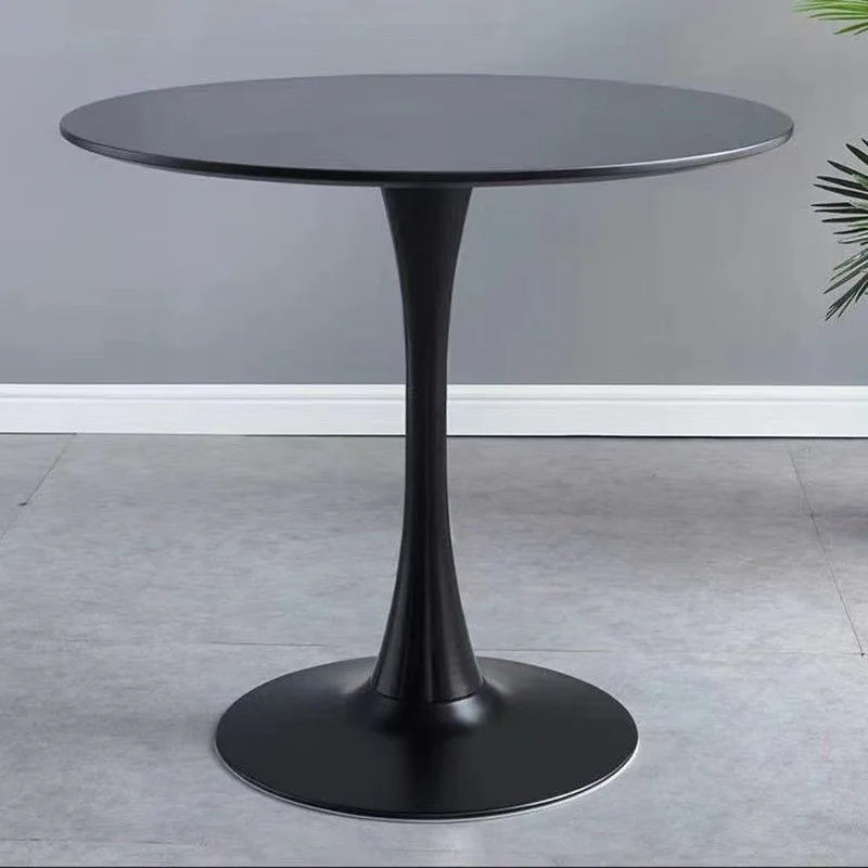 White Tulip Dining Table Balcony Rental Household Small Round Table Tea Table Bedroom Bedside Modern